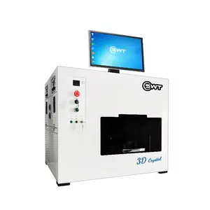 Máquina de gravação a laser 3D K9 de cristal de alta qualidade, garrafa de vidro para bloco de bolas de cristal, gravador interno