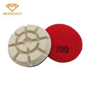 Tampons de polissage diamant en résine blanche pour sol sec de <span class=keywords><strong>3</strong></span> pouces pour béton - Product Image 2