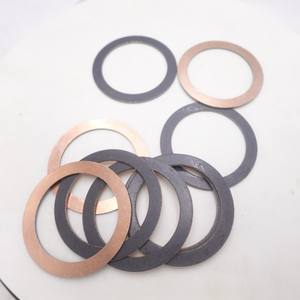 Rondelle di Supporto Senza Manutenzione in <span class=keywords><strong>PTFE</strong></span> Composito, Rondelle di Spinta in Acciaio 44x58x1.5, Un Lato con Rivestimento in <span class=keywords><strong>PTFE</strong></span>, Un Lato Zincato - Product Image 1