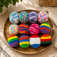Produsen Grosir Bola Rajut Hacky Sack Footbag Hadiah Baseball Bola Juggling Rajutan Tangan Mainan Rajut Softball