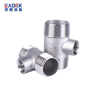 ข้อต่อท่อสแตนเลส 304 ขนาด 1.5 นิ้ว แบบที พร้อมเกลียวในและเกลียวนอก สำหรับท่อน้ำ อุปกรณ์ประปาคุณภาพสูง - Product Image 2