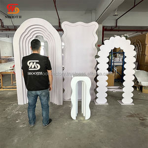 Telón de Fondo Acrílico para Escenario, Diseño Minimalista y Elegante, Forma Especial para Bodas, Cumpleaños y Decoración de Eventos - Product Image 2