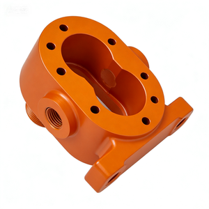 Boîtier d'adaptateur hydraulique en fonte durable pour chargeuse, machines de construction, circuit hydraulique robuste - Product Image 1