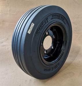 Fabricant en gros directement roue de chariot à bagages d'aéroport 4.00-8 3.75 3.00 <span class=keywords><strong>pneu</strong></span> plein avec assemblage de jante à double disque 5 goujons - Product Image 3