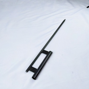 Sơn Đen Lớn Mặt Đất Gai Bãi Biển Đứng Cực Cơ Sở Trang Trí Teardrop Cờ Cực Đứng - Product Image 6