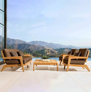 Divano <span class=keywords><strong>da</strong></span> Esterno per Patio e Terrazza, Stile Nordico, Moderno e Semplice, con Rivestimento Rimovibile Impermeabile e Anticorrosione - Product Image 2