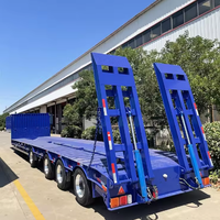 Remorque surbaissée pour transport lourd 3/4/60/80/100 tonnes, prix fabricant, vente chaude