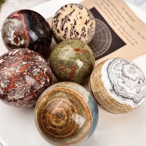 Boule de cristal artisanale en promotion, sphère de <span class=keywords><strong>pierre</strong></span> polie de haute qualité, décoration d'intérieur, boule énergétique pour la guérison et la méditation - Product Image 4