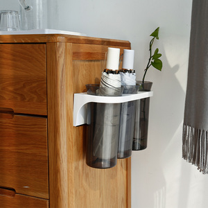 Buena calidad Venta caliente montado en la pared de plástico colgante sostenedor del paraguas organizador del estante del almace - Product Image 3