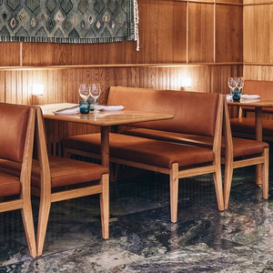 Prix bon marché Fabricant de meubles commerciaux restauration rapide restaurant café restaurant canapé banquette - Product Image 4