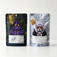 Pochette Doypack Personnalisée avec Fenêtre Holographique, Fermeture Zip Refermable, Anti-Odeur, Hermétique, Recyclable, Qualité Alimentaire