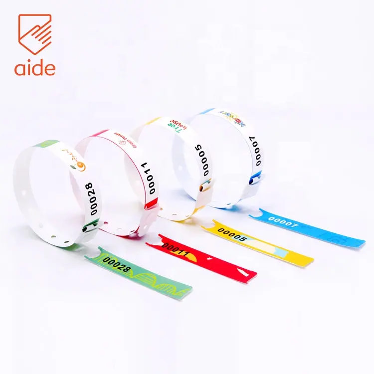 Gelang Slap Masuk Pesta Bahan Plastik Pvc Keras Motif untuk Hotel