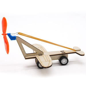 Avion en bois à friction avec hélice à élastique pour enfants, modèle éducatif STEM, DIY, 8 à 13 ans, unisexe - Product Image 2