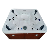 Baignoires Spa en Acrylique Modernes pour 6 Personnes à Prix Bas, Vente en Gros Directe de Fournisseurs Chinois, avec 10 Jets, Garantie 5 Ans, pour Hôtels et Jacuzzi Extérieur