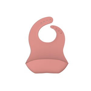 Silicone Food Grade Baby Bib Set Waterproof Custom Color Eco-Friendly Durable Toddler Kids Mealtime Tableware Custom Logo - Product Image 2