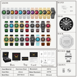 Reloj <span class=keywords><strong>de</strong></span> pulsera minimalista para hombre, cronógrafo <span class=keywords><strong>de</strong></span> estilo único, en color negro y dorado, alta calidad, marca superior - Product Image 5