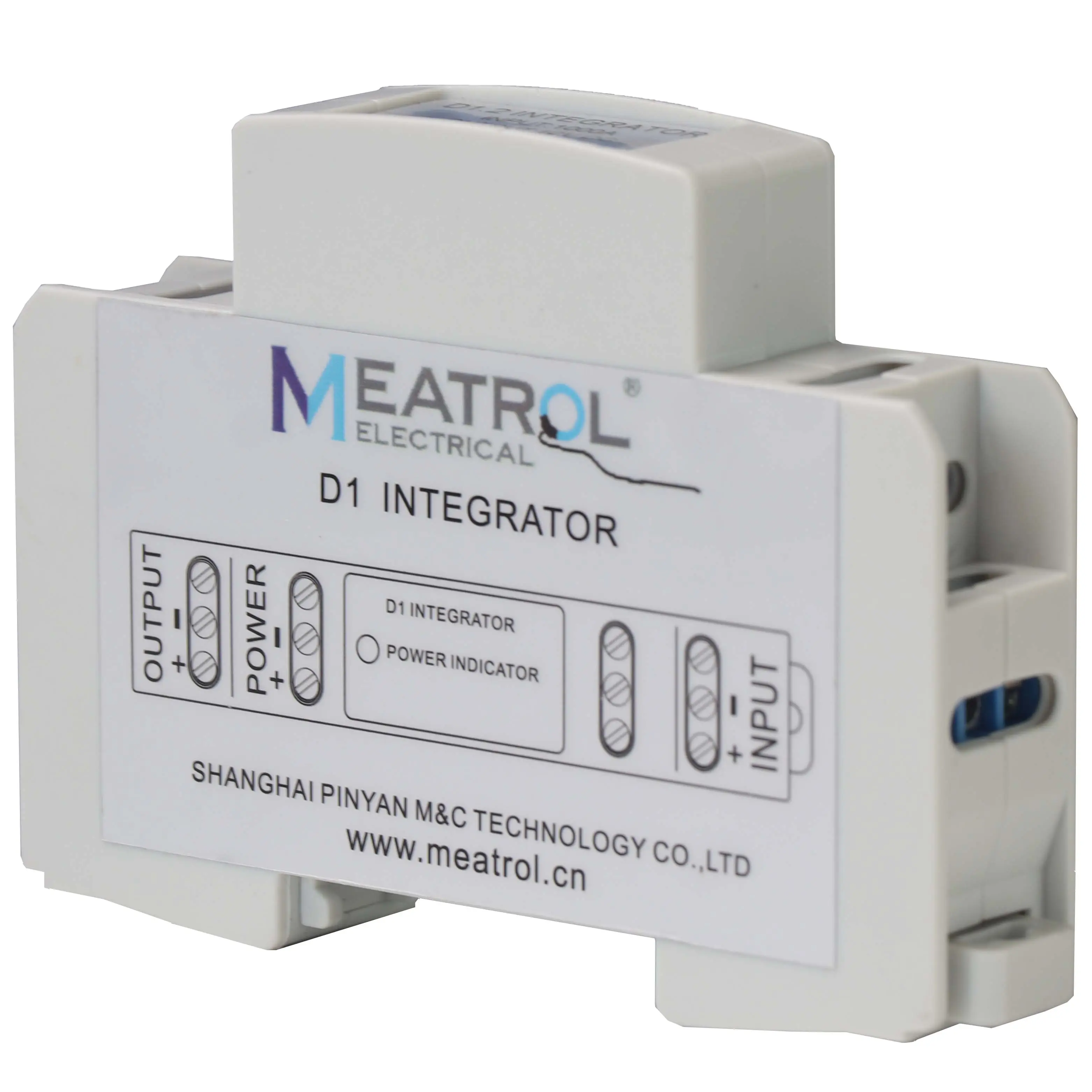 4-20mA Integrator kabinet distribusi daya tiga fase DIN-RAIL konverter koil Rogowski saat ini