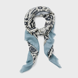 <span class=keywords><strong>Sciarpa</strong></span> personalizzata con stampa in <span class=keywords><strong>Cashmere</strong></span> di <span class=keywords><strong>seta</strong></span> di lusso per donne Logo personalizzato per le stagioni autunnali primavera estate - Product Image 4