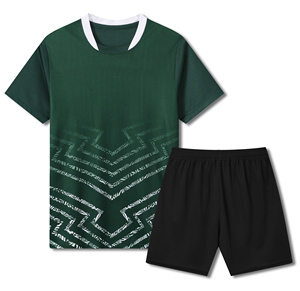 Kaos Pria Dewasa Cepat Kering Lengan Pendek Set Jersey Sepak Bola Pria 100% Poliester Sweatshirt Jersey Sepak Bola Musim Panas - Product Image 6