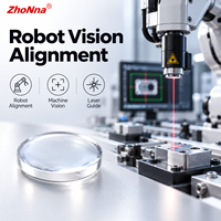 Lentille de focalisation en verre ZhonNa 6mm F8mm, épaisseur 2.3mm, lentille sphérique optique pour équipement laser d'alignement de roues de pneus