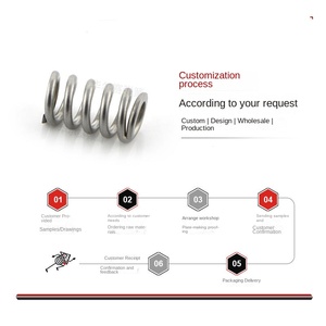 Phía trước ngã ba sốc hấp thụ mùa xuân tăng cường tăng cường nén lò xo phụ tùng cho xe hơi xe máy phụ kiện - Product Image 4