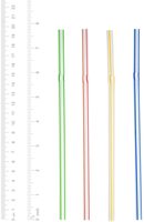 Pailles à boire jetables en PLA écologiques rayées colorées JIAYAN JY210624-8, longueur 197 mm, style moderne pour les fêtes