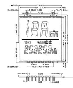 Özel On-Board <span class=keywords><strong>7</strong></span> <span class=keywords><strong>Segment</strong></span> Positive pozitif PIN konnektör ekran üreticileri <span class=keywords><strong>LCD</strong></span> modülleri - Product Image 4