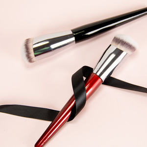 Pinceau à fond de teint angulaire en poils synthétiques, pinceau plat de précision pour le maquillage du visage, pour l'application du fond de teint - Product Image 6