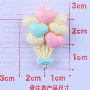 Wholesale Colorful <strong>Mini</strong> Resin Handicraft Material Lollipop Heart <strong>Balloon</strong> Resin Charms DIY Craft Accessories for Trinket - Product Image 6