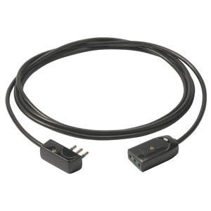 Câble d'extension 3G0.75, prise plate, 3M, cordon d'alimentation noir - Product Image 1