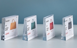 A4 A5 A6 A7 tùy chỉnh rõ ràng Máy tính để bàn dọc nghiêng <span class=keywords><strong>Acrylic</strong></span> chèn giá Thẻ Nhãn chủ dấu hiệu đứng - Product Image 6