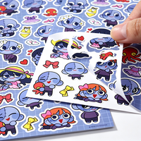 Pegatina Personalizada con Diseño de Dibujos Animados, Impresión Láser, Logotipo Troquelado, Pegatina Holográfica Personalizada