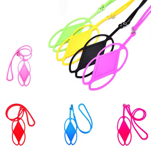 Cordini in <span class=keywords><strong>Silicone</strong></span> con cordino per cellulare in materiale Eco Friendly con Logo personalizzato - Product Image 2