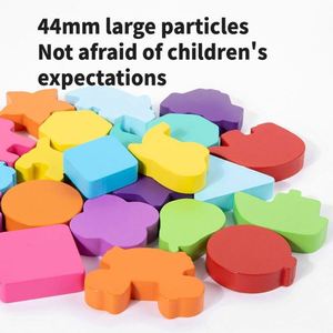 Colorful Wooden Dinosaur Stacking Blocks Matching Game <b>Puzzle</b> Educational Toy for 2-4 Year Old Boys and Girls - Product Image 4