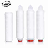 Cartucho de Filtro Plegado de Polipropileno OEM de 0.1-100 Micras, 10, 20, 30, 40 Pulgadas, para Filtración Industrial de Agua y Líquidos Químicos