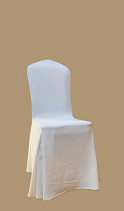 Funda de Silla Plisada de Tres Puntas, Spandex Blanco/Color Personalizado, Tamaño Personalizado, Elástica y Duradera para Hotel o Boda - Product Image 5