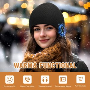 Échantillon Gratuit – Bonnets Bluetooth Personnalisés avec Casque Audio Intégré pour Hommes et Femmes – Bandeau Sans Fil Amovible et Lavable – Chapeau Écouteurs Mains Libres - Product Image 5