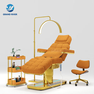 Original Design Facial Bed Electric Beauty Bed Salon Massage Table Reclining 4 Motors Fabric <strong>Lash</strong> Bed for Eyelash - Product Image 3