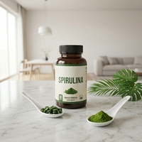 Comprimés de spiruline en poudre de qualité alimentaire biologique de marque privée d'approvisionnement d'usine à vendre