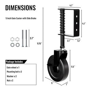 <span class=keywords><strong>Roue</strong></span> <span class=keywords><strong>de</strong></span> porte à <span class=keywords><strong>ressort</strong></span> pour porte <span class=keywords><strong>de</strong></span> clôture - Product Image 3