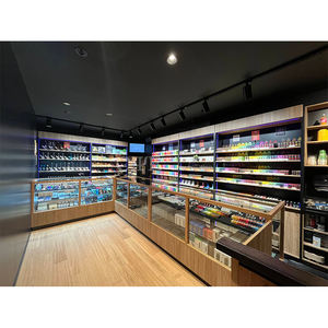 Vitrina de Exhibición para Tienda de Cigarrillos con Marco de Aluminio y Vidrio LED, con Estantes Ajustables, Superventas - Product Image 3