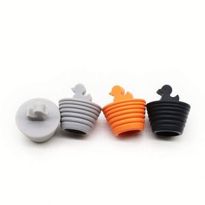 Wholesale Duck Silicone Bathtub Stopper, Heat Resistant Conical Spiral T-Type Rubber Water <b>Plug</b> for Bathroom <b>Sink</b> - Product Image 2