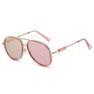 Custom Logo 2026 Fashion Vintage Men Women Double Bridges Mirror <b>Shades</b> <b>Sun</b> Glasses UV400 Big Frame Pilot Sunglasses - Product Image 6
