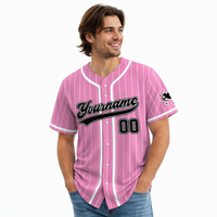 Uniformes de baseball personnalisés pour couples, nom et numéro personnalisés, hauts respirants 100% polyester pour hommes S-5XL