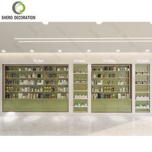 رفوف صيدلية مخصصة للبيع بالتجزئة ، متجر صيدلية خشبية ، متجر صيدلية خشبي ، رفوف أثاث صيدلية - Product Image 4