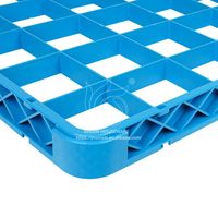 16 Fächer Blue Glass Rack Aufbewahrung halter Polypropylen Stehende Installation für Hotel-und Restaurant zwecke