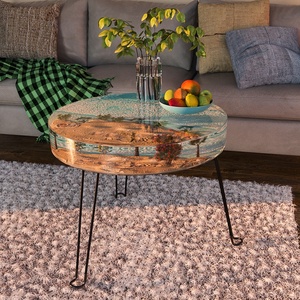 DM409-Mesa De Río De gran tamaño, bandeja De escritura, modos De selicón, redondo, café, té, escritorio, molde De silicona - Product Image 2