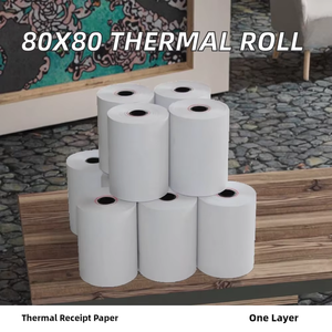 Rollo de Papel Térmico para Recibos de Punto de Venta, 80x80, 65gsm, Capa Única - Product Image 2