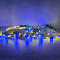 Lumière de roue à quatre rangées ultra-brillante blanc pur, Kit de lumière de jante de roue, pneu voiture camion accessoires à 4 rangées RGBW LED lumière de roue 2022