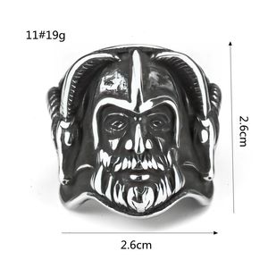 Viking Warrior <b>Ring</b> <b>Men</b> Stainless Steel Skeleton Design Hip Hop Style Fashion Jewelry Gift - Product Image 5
